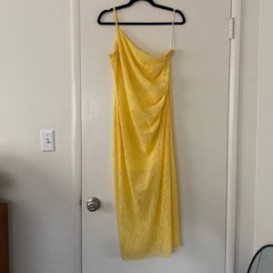 Yellow one sleeve Gigi dress